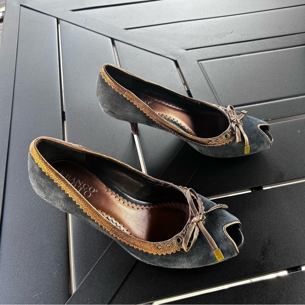Franco Sarto Peep Toe Heels-5.5